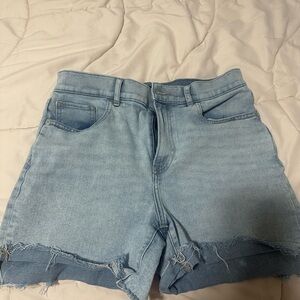 Express Light Blue Jean Shorts